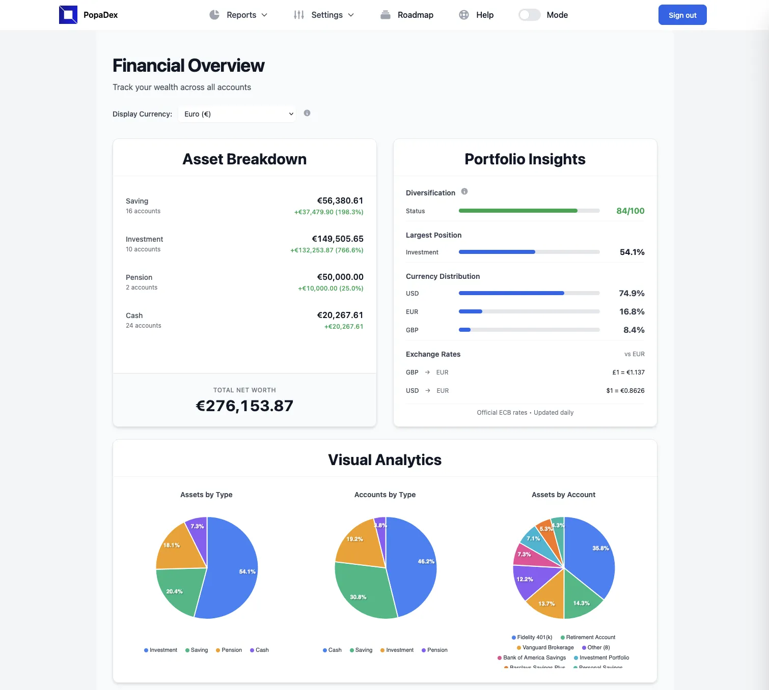 PopaDex App Screenshot